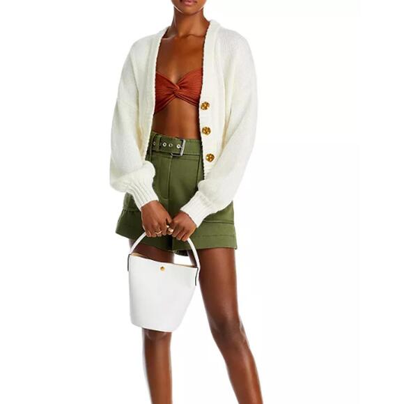 Farm Rio Women's Off-White Bubble Knit Cardigan - Size - Large - Picture 1 of 10